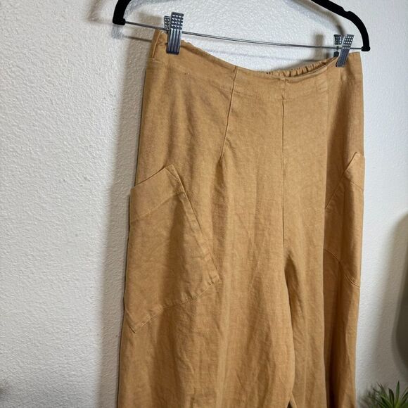 Free People Beach Stunner Pants Harem Drop Crotch Tie Ankle Slouchy Sz M Boho - Picture 4 of 13